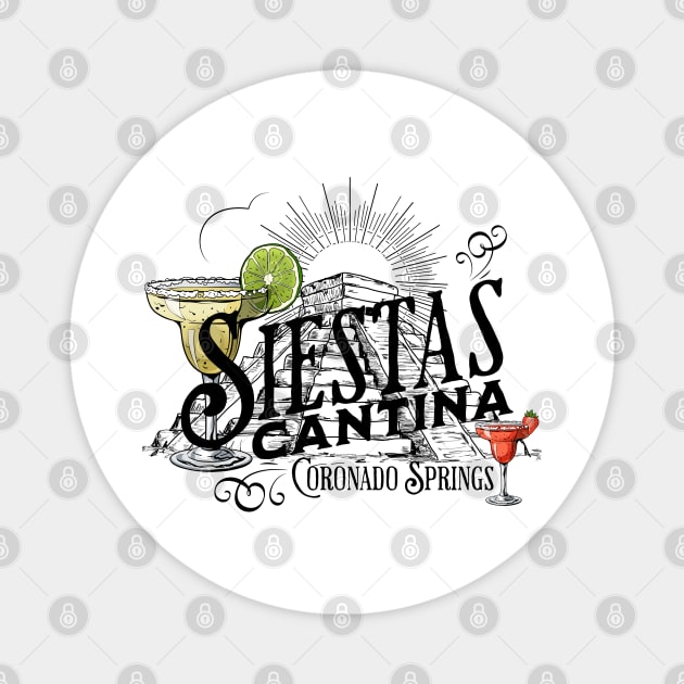 Siestas Cantina Coronado Springs Orlando Florida Resort Magnet by Joaddo